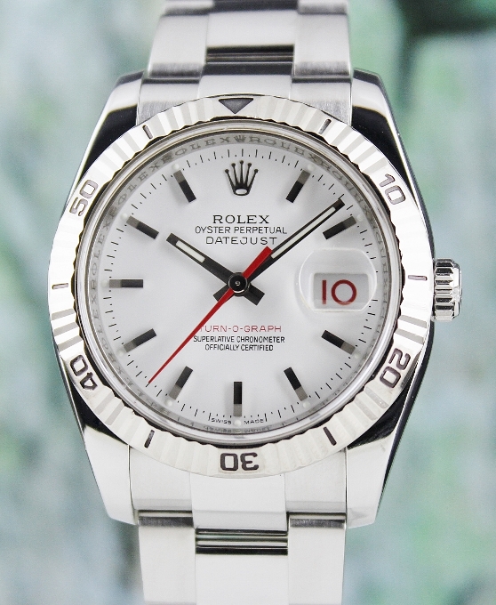 (image for) A ROLEX MEN SIZE OYSTER PERPETUAL DATEJUST "TURN-O-GRAPH" / 116264